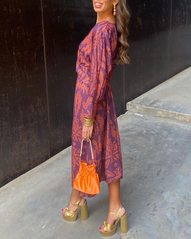 ALEXA | Twist Elegance Midi Dress