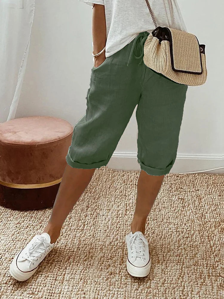 BELLA | Breathable Knee Length Pants for Women