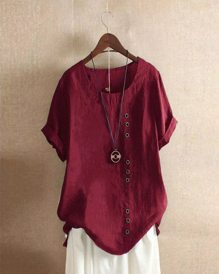 KELLYS | Short-sleeved Blouse with Round Neckline