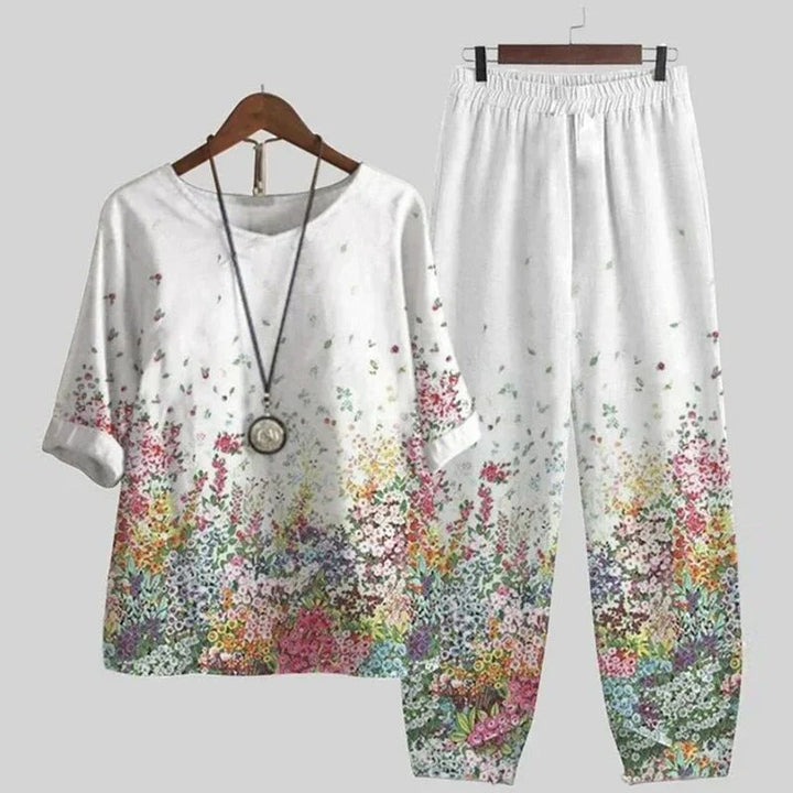 Eliza | Elegant Floral Two-Piece Set