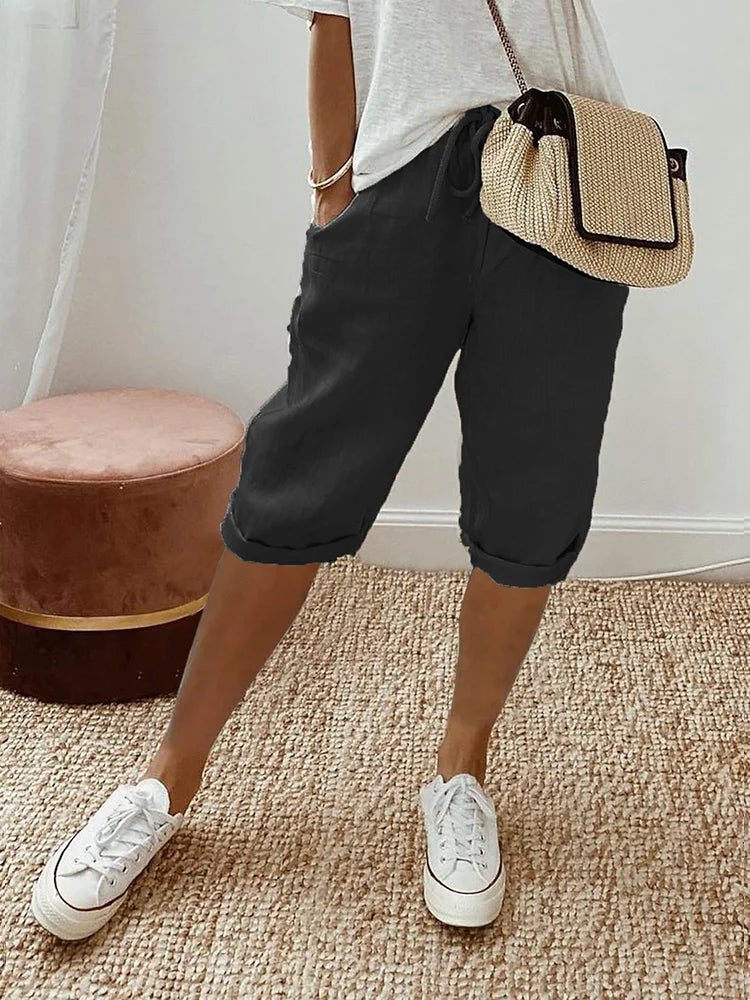 BELLA | Breathable Knee Length Pants for Women